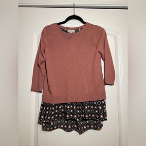 Ann Taylor Loft Outlet Women's Tunic Shirt NWT XSP Coral